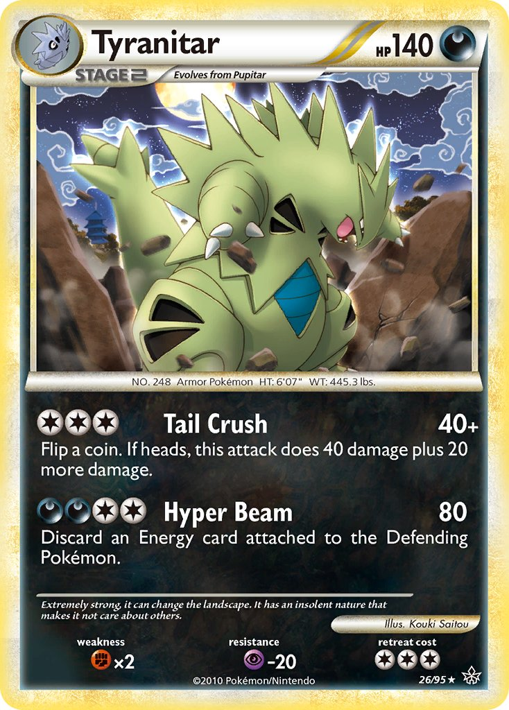Tyranitar Pokémon card