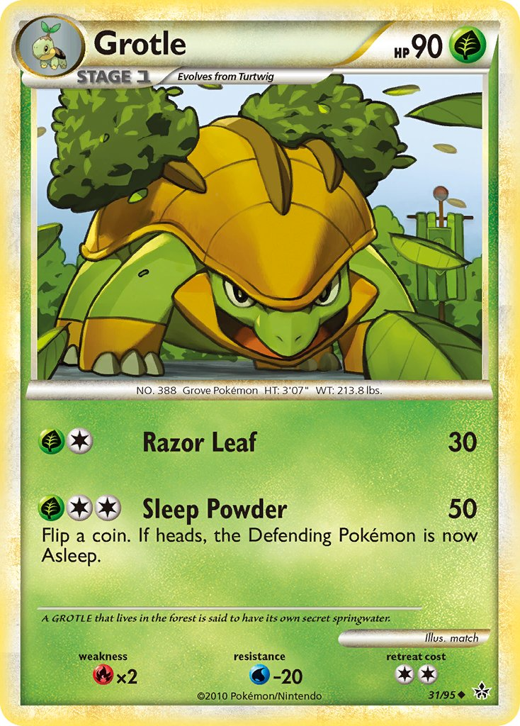 Grotle Pokémon card
