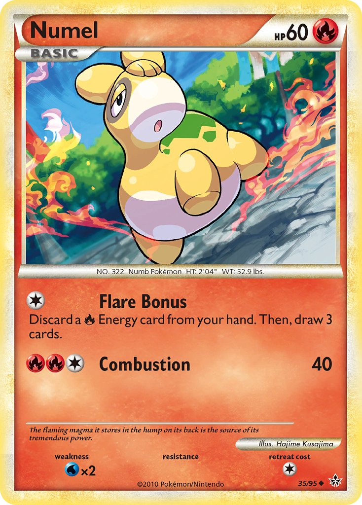 Numel Pokémon card