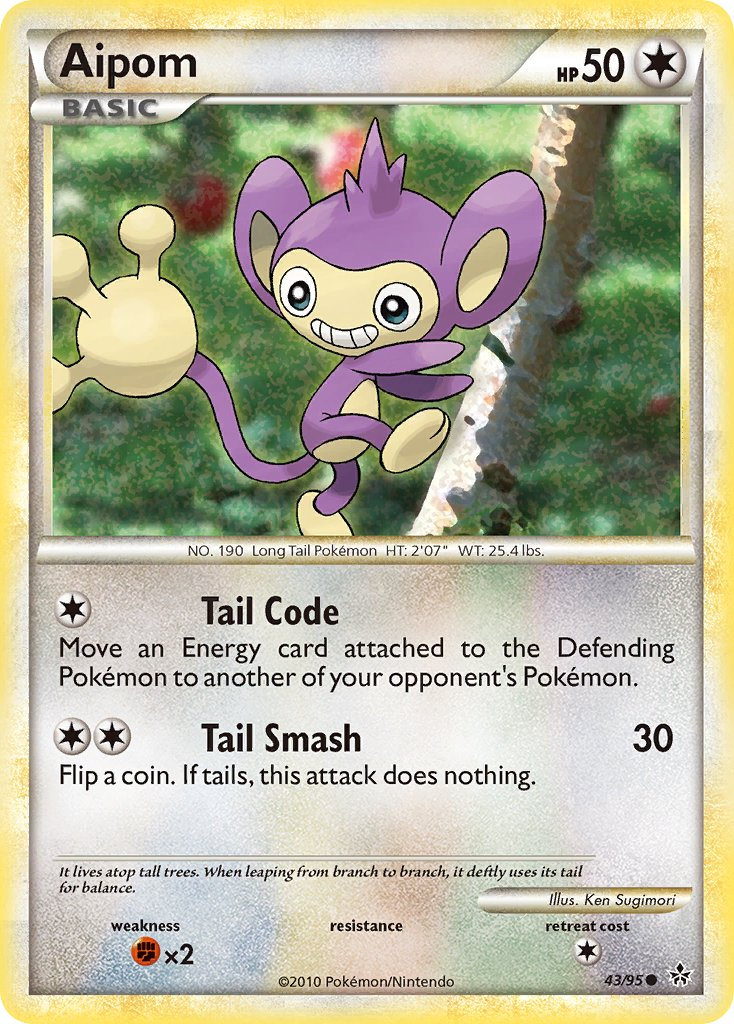 Aipom Pokémon card
