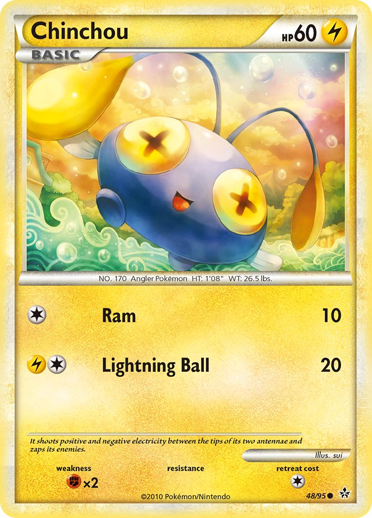 Chinchou Pokémon card