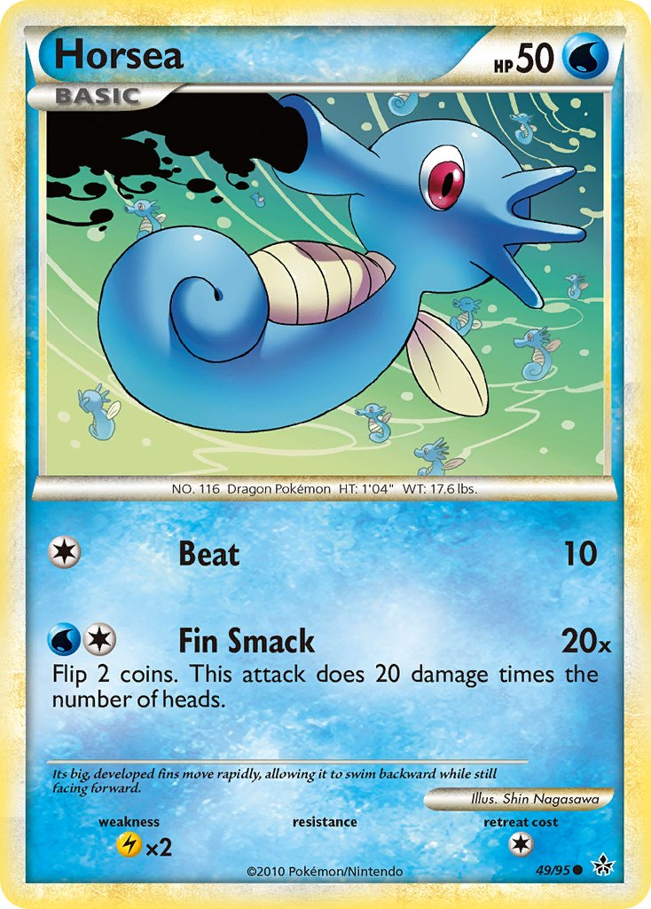 Horsea Pokémon card