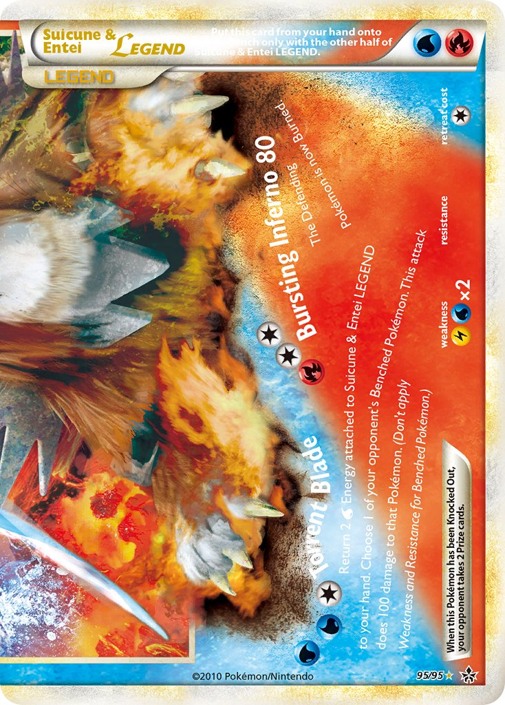Suicune & Entei LEGEND Pokémon card