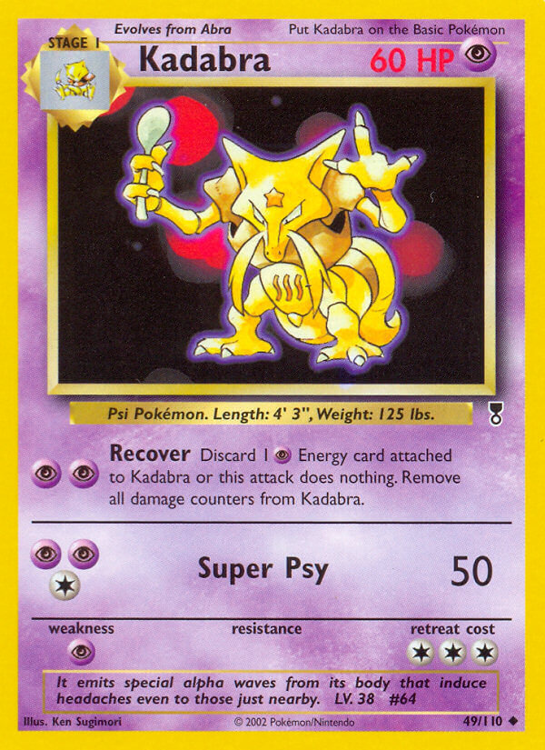 Kadabra Pokémon card