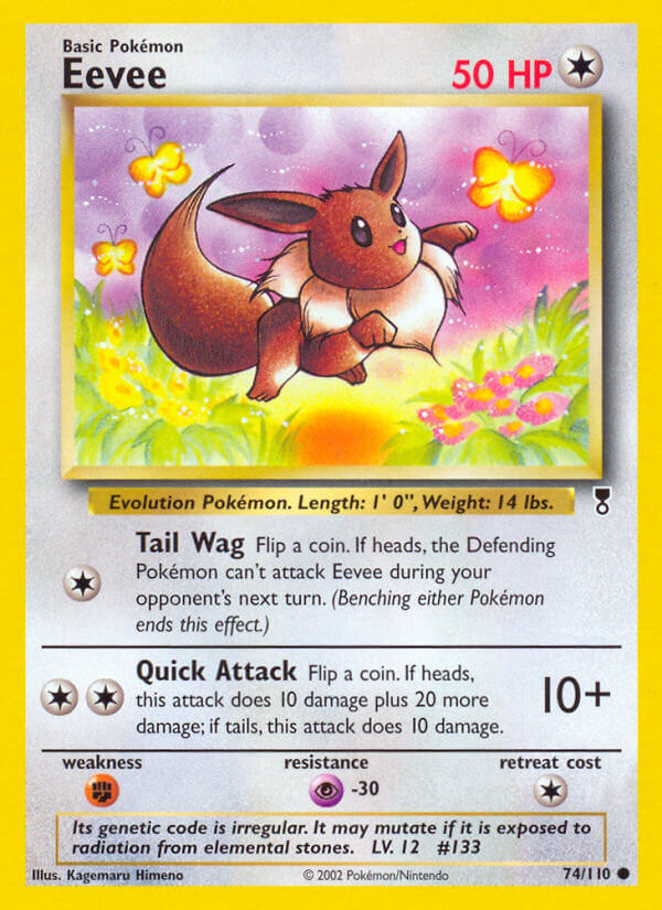 Eevee Pokémon card