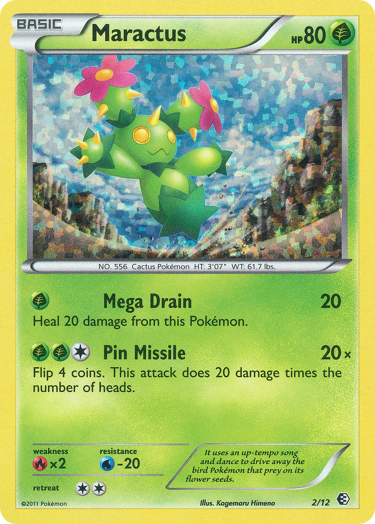 Maractus Pokémon card