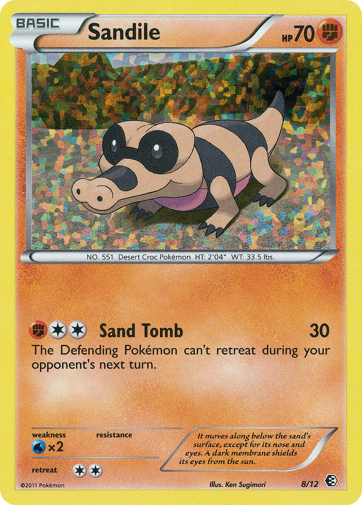 Sandile Pokémon card
