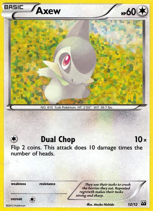 Axew Pokémon card