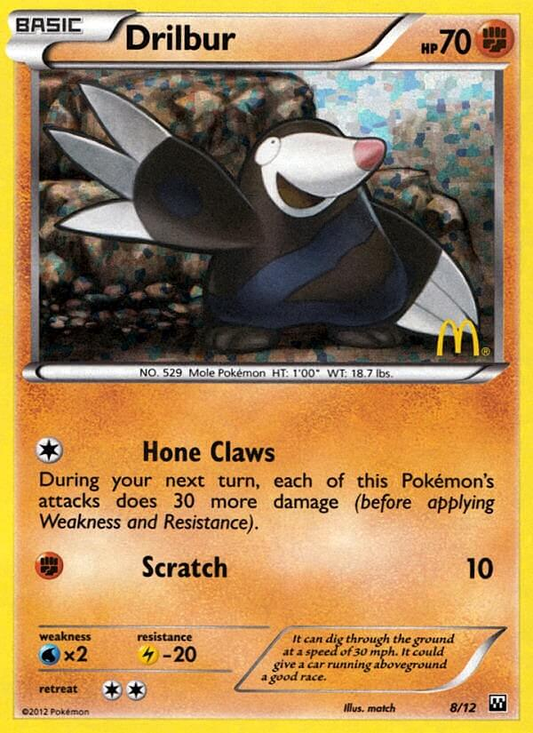 Drilbur Pokémon card