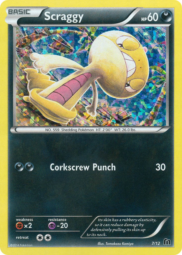 Scraggy Pokémon card