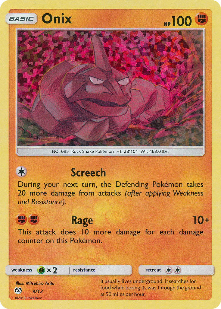 Onix Pokémon card