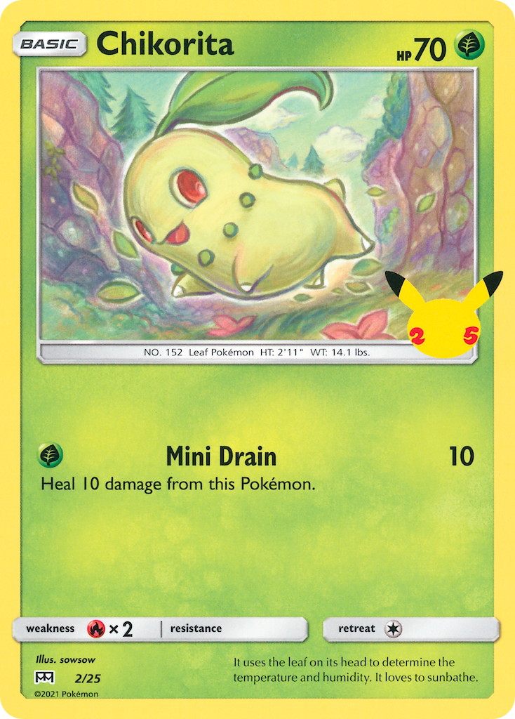 Chikorita Pokémon card