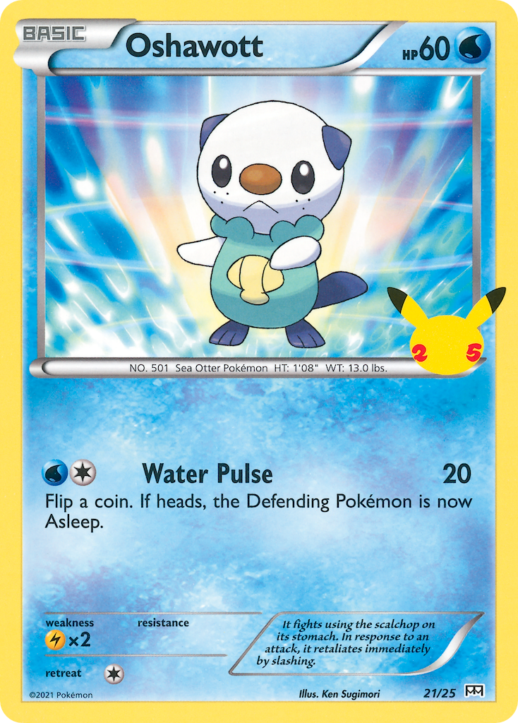 Oshawott Pokémon card