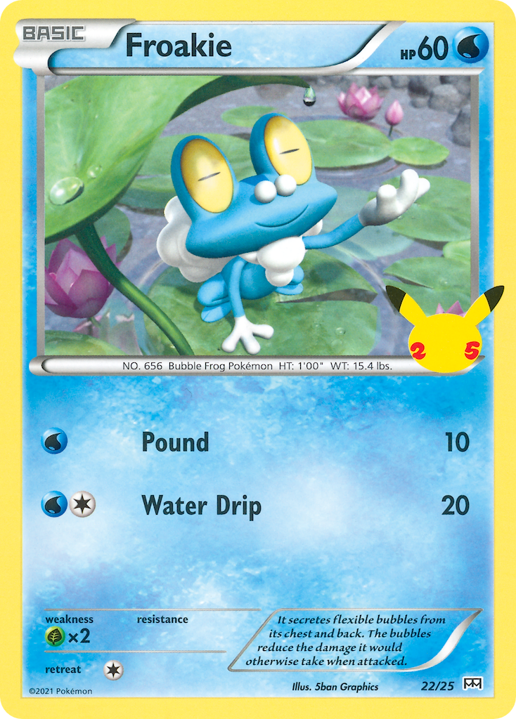 Froakie Pokémon card
