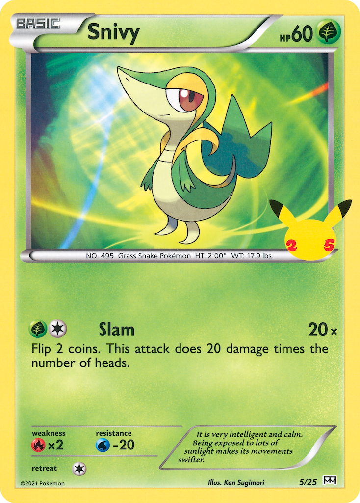 Snivy Pokémon card