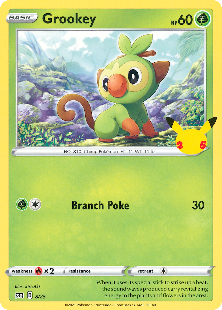 Grookey Pokémon card