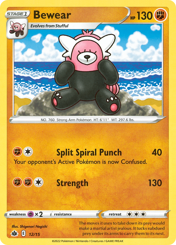 Bewear Pokémon card