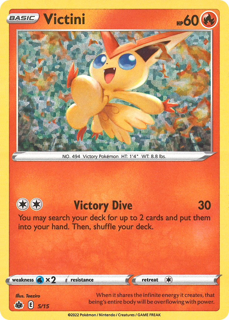Victini Pokémon card