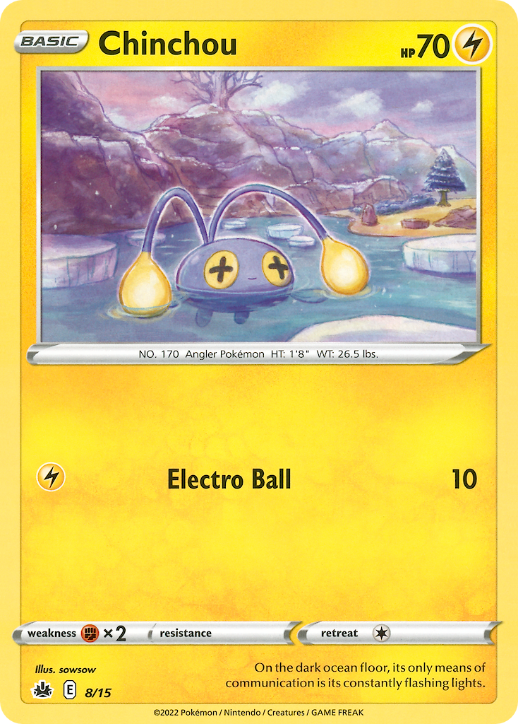 Chinchou Pokémon card