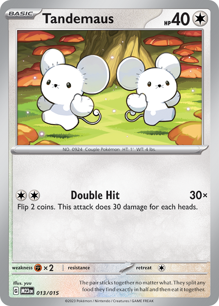 Tandemaus Pokémon card