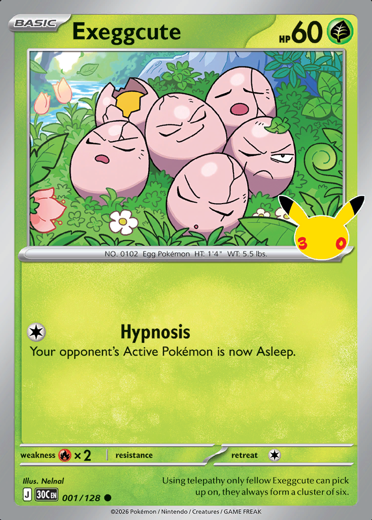 Exeggcute Pokémon card