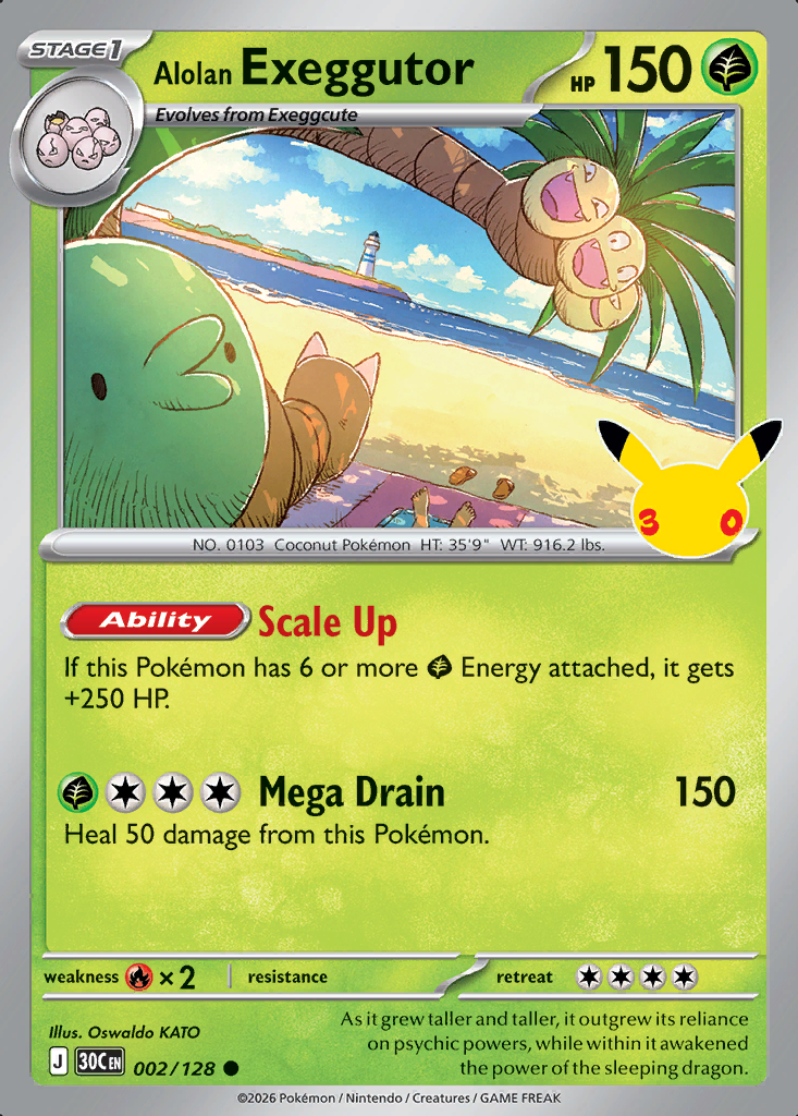 Alolan Exeggutor Pokémon card