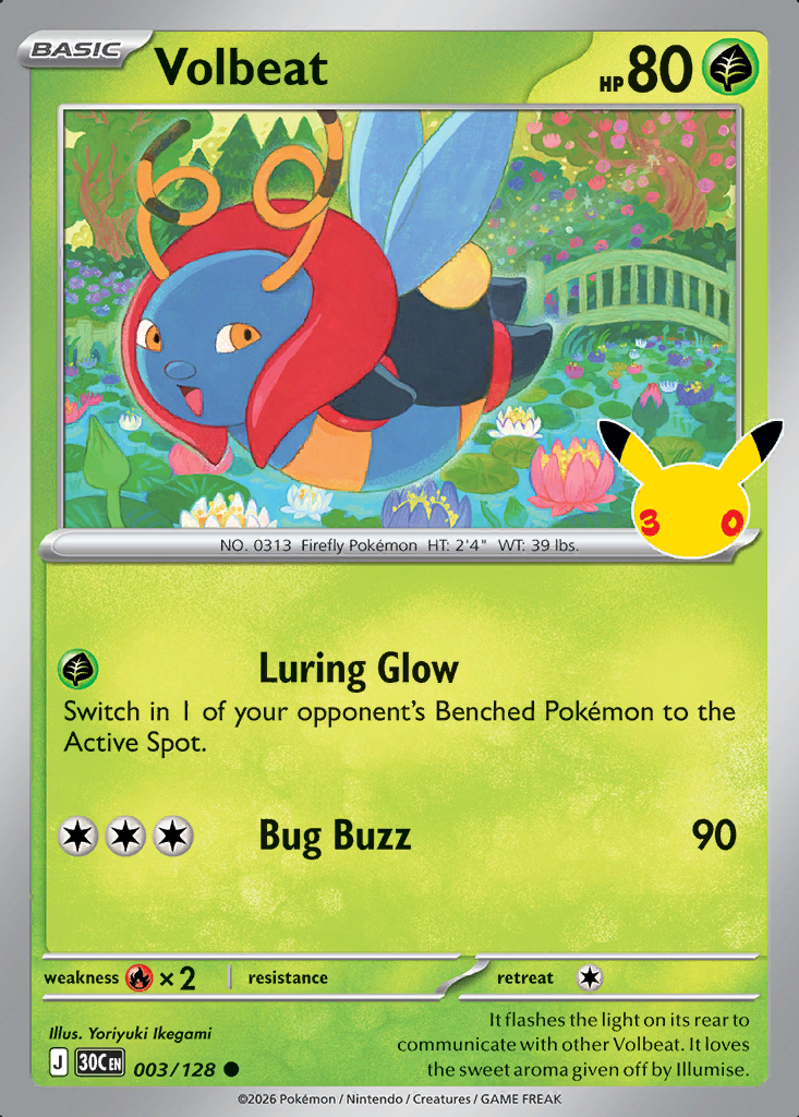 Volbeat Pokémon card