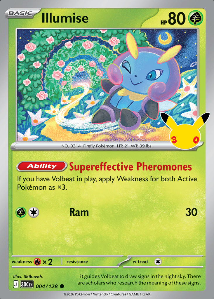 Illumise Pokémon card