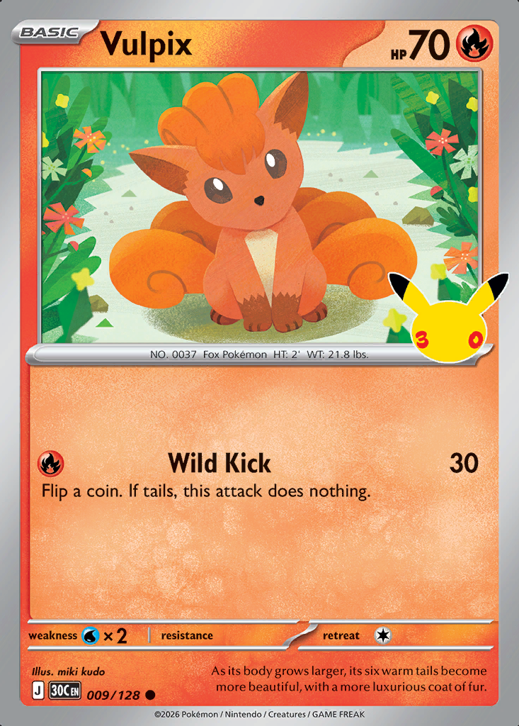 Vulpix Pokémon card