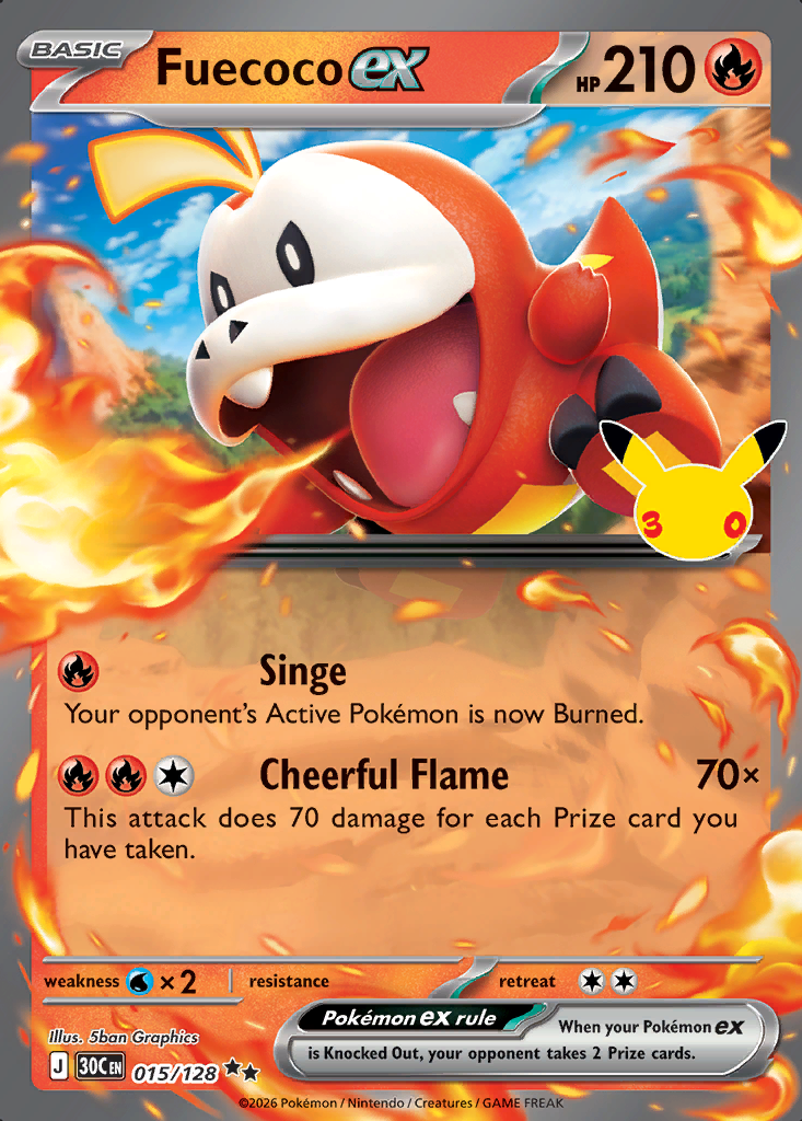 Fuecoco ex Pokémon card