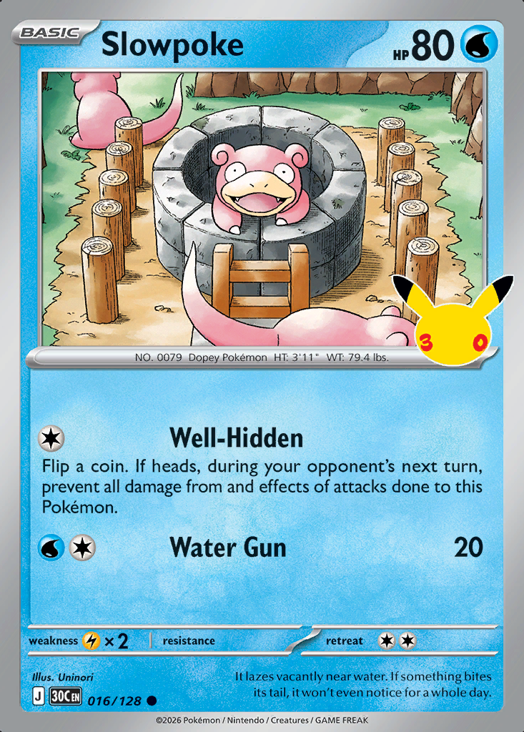 Slowpoke Pokémon card