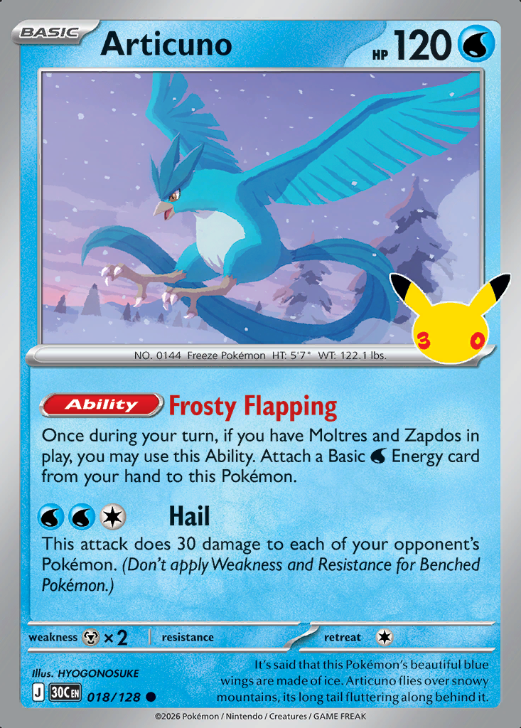 Articuno Pokémon card