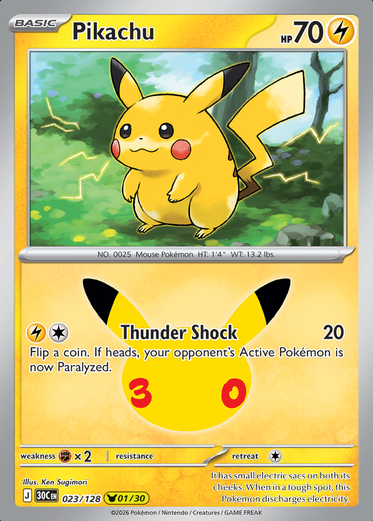 Pikachu Pokémon card