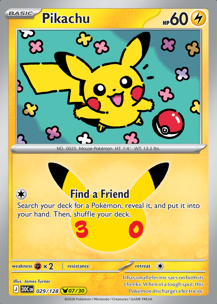 Pikachu Pokémon card