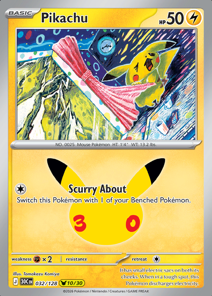 Pikachu Pokémon card