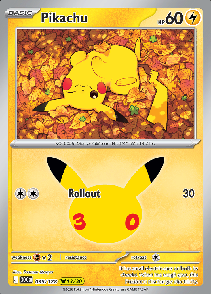 Pikachu Pokémon card
