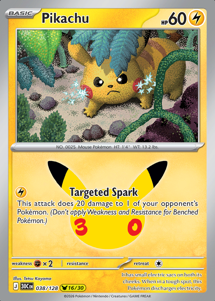 Pikachu Pokémon card