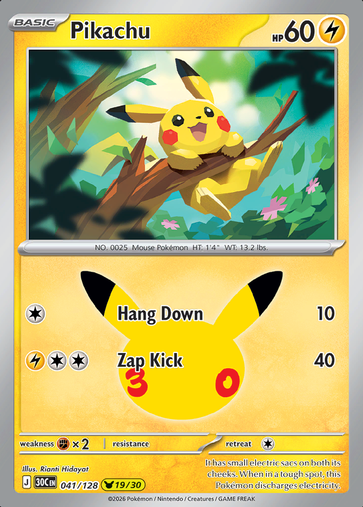 Pikachu Pokémon card