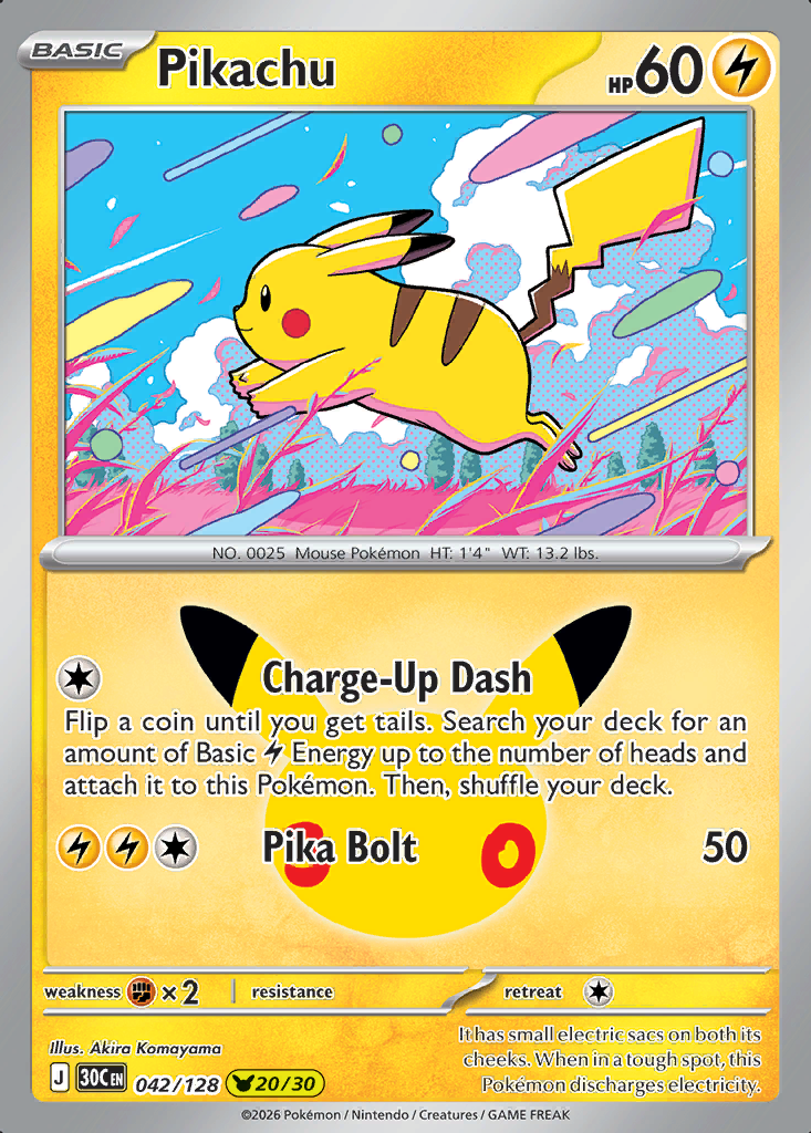 Pikachu Pokémon card