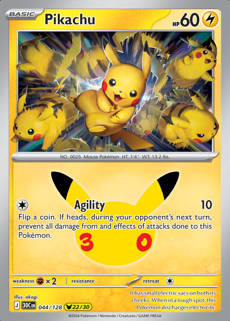Pikachu Pokémon card