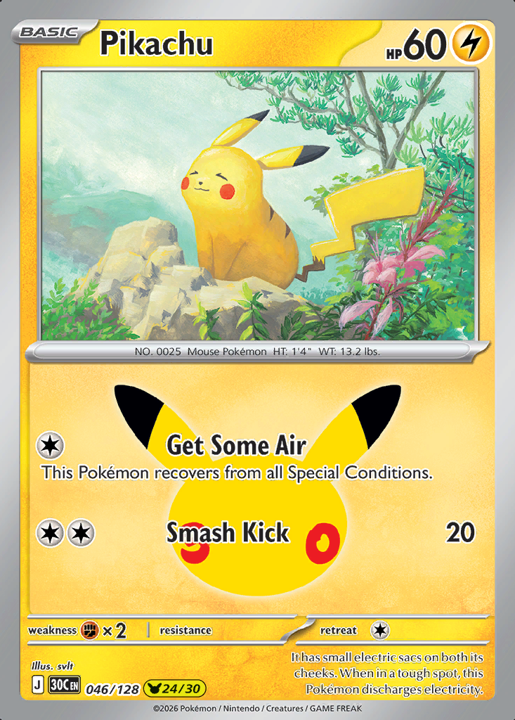 Pikachu Pokémon card