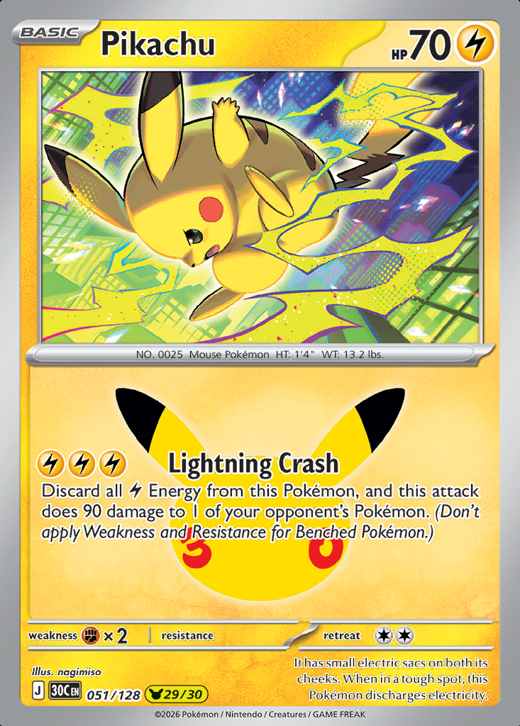 Pikachu Pokémon card