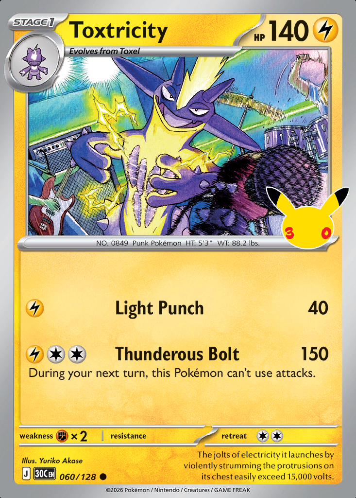 Toxtricity Pokémon card