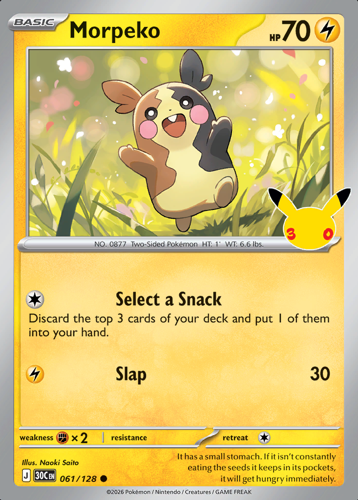 Morpeko Pokémon card