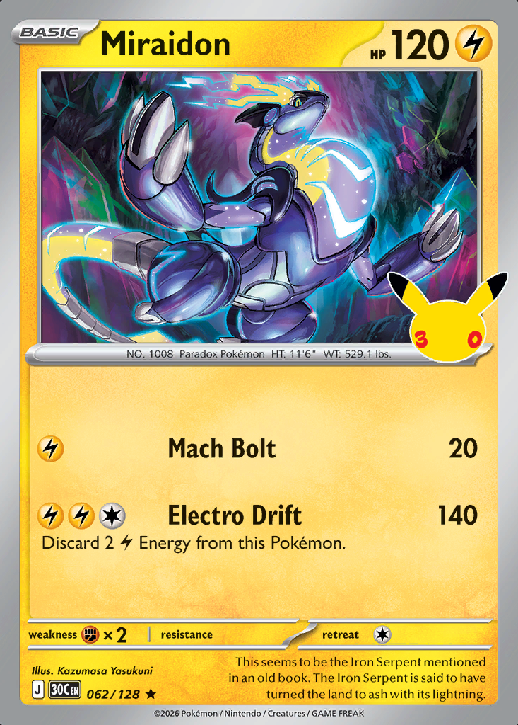 Miraidon Pokémon card