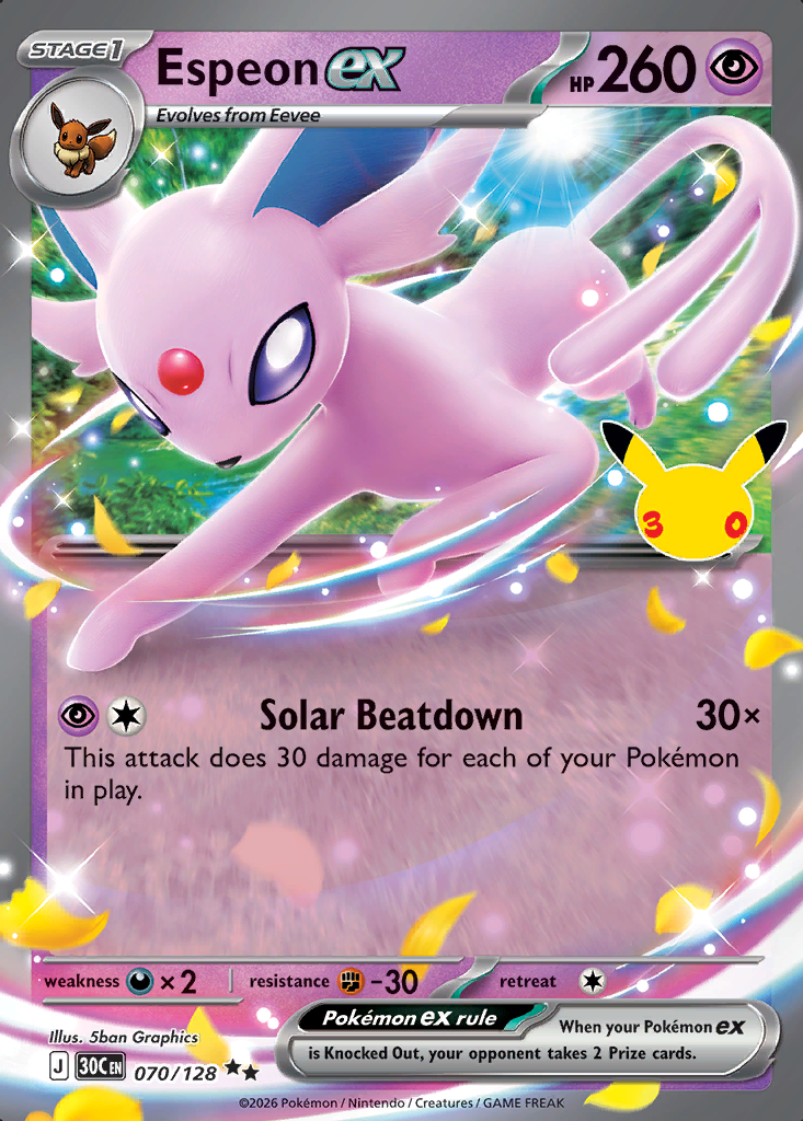 Espeon ex Pokémon card