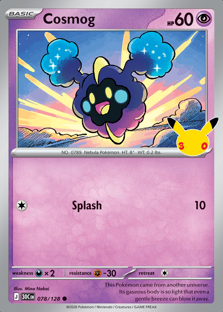 Cosmog Pokémon card