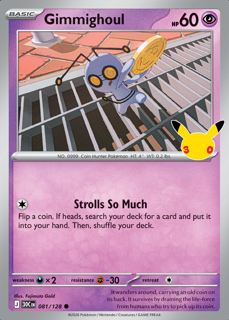 Gimmighoul Pokémon card