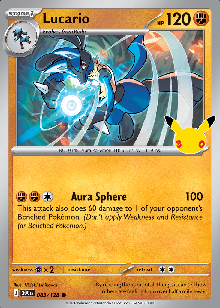 Lucario Pokémon card