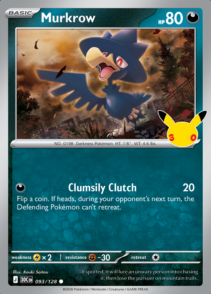 Murkrow Pokémon card